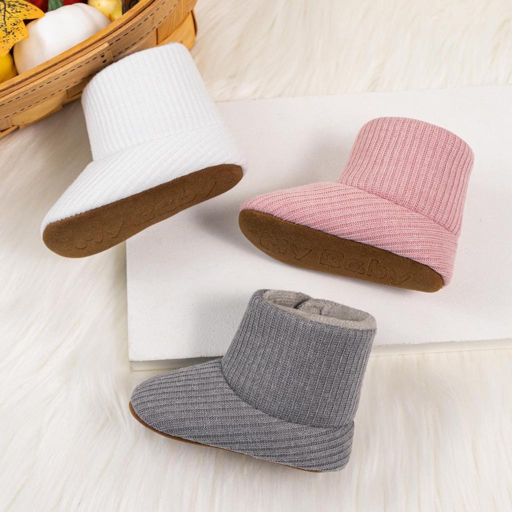 Infant Non-slip Velvet Baby Boots - Soft Sole Toddler Shoes