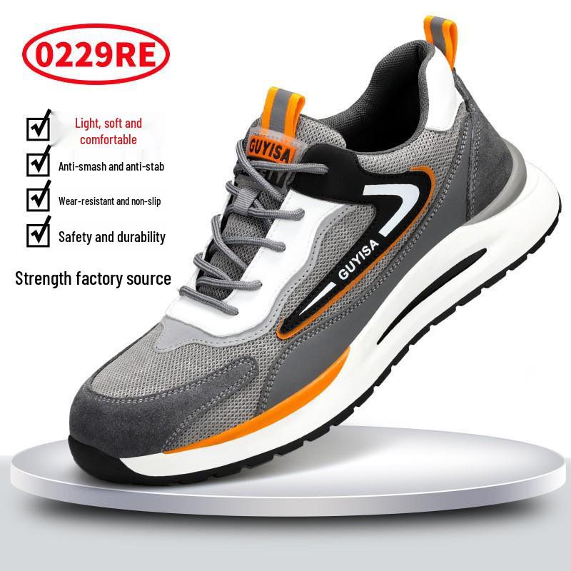 Zapatos de Seguridad Ligeros y Transpirables para Mujer - Cómodos Antiaplastastamiento, Antipinchazos, Zapatos de Trabajo Modernos para Largas Horas de Pie