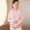 Thickened Cashmere Sweater: 2024 Autumn/Winter Women's Knit Cardigan - Korean Style Warm, Loose, Slimming Outerwear with Lapel and Zipper.