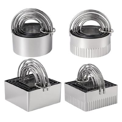 Stainless Steel Cookie Molds With Handle Multipurpose Cutters For Cakes Sandwiches Dishwasher Friendly
