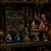Halloweenská domácí dekorace 24denní adventní kalendář 2026 Mini figurky skotského kravského/koňského/psího Vánoční odpočet Sváteční krabičkový kalendář 2D akryl