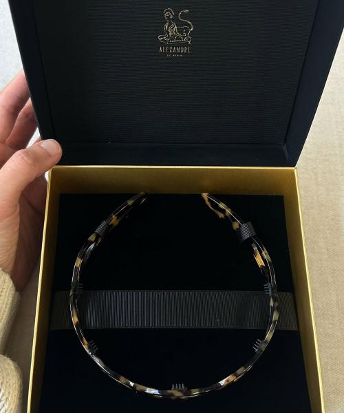 Alexandredeparis Varenne Hairband Beige Tortoise