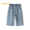Balabala Boys' Loose Fit Denim Capri Pants