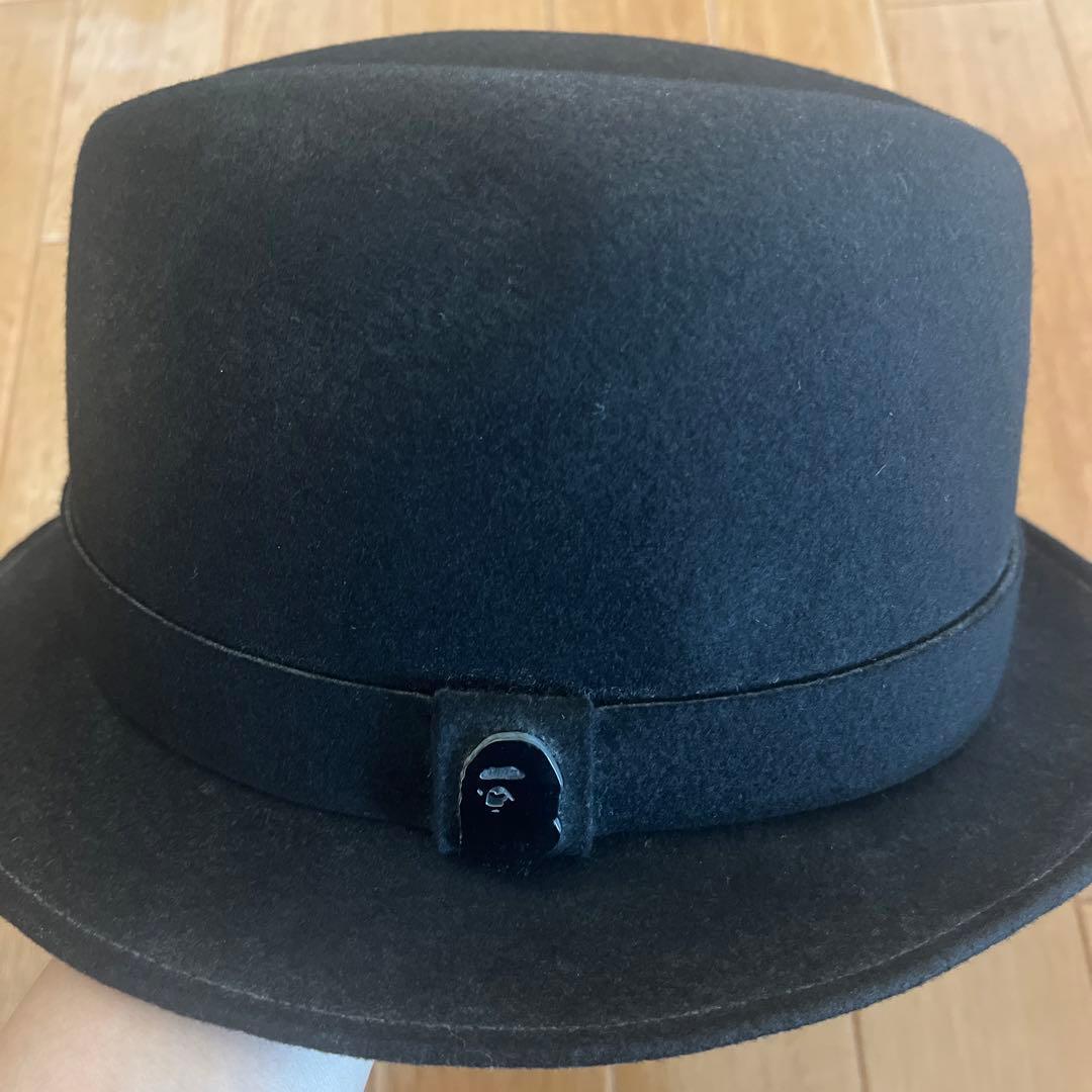Used Abathing Ape Wool Hat L size