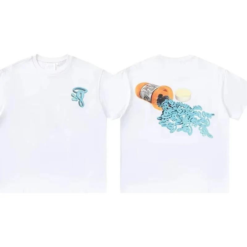 Classic Fashion Syna World Hip-hop Printed T-shirt Men Women Casual Loose Cotton Oversized Top High-street Y2K Harajuku Summer New Tee