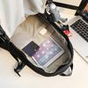 Schoolbag Backpack Male Simple Large Capacity Junior High School Student Schoolbag Trendy Cool Hong Kong Style Couple Leisure Travel Backpack