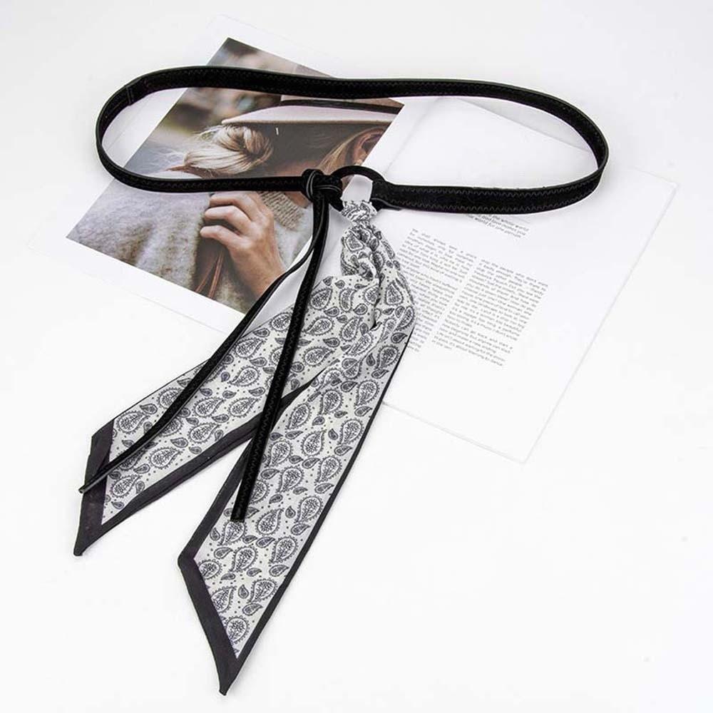 Bohemian Style Retro Jacquard Waistband Ethnic Style Silk Tie Design Belt  Girls