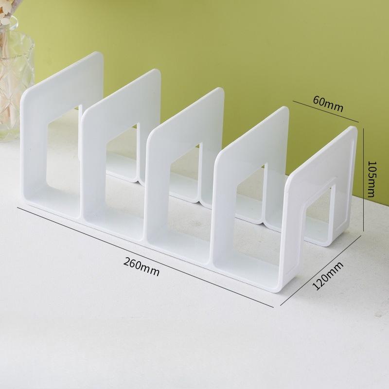 

1pc bookshelf desktop book storage artifact divider desk storage shelf transparent acrylic bookend bookshelf
