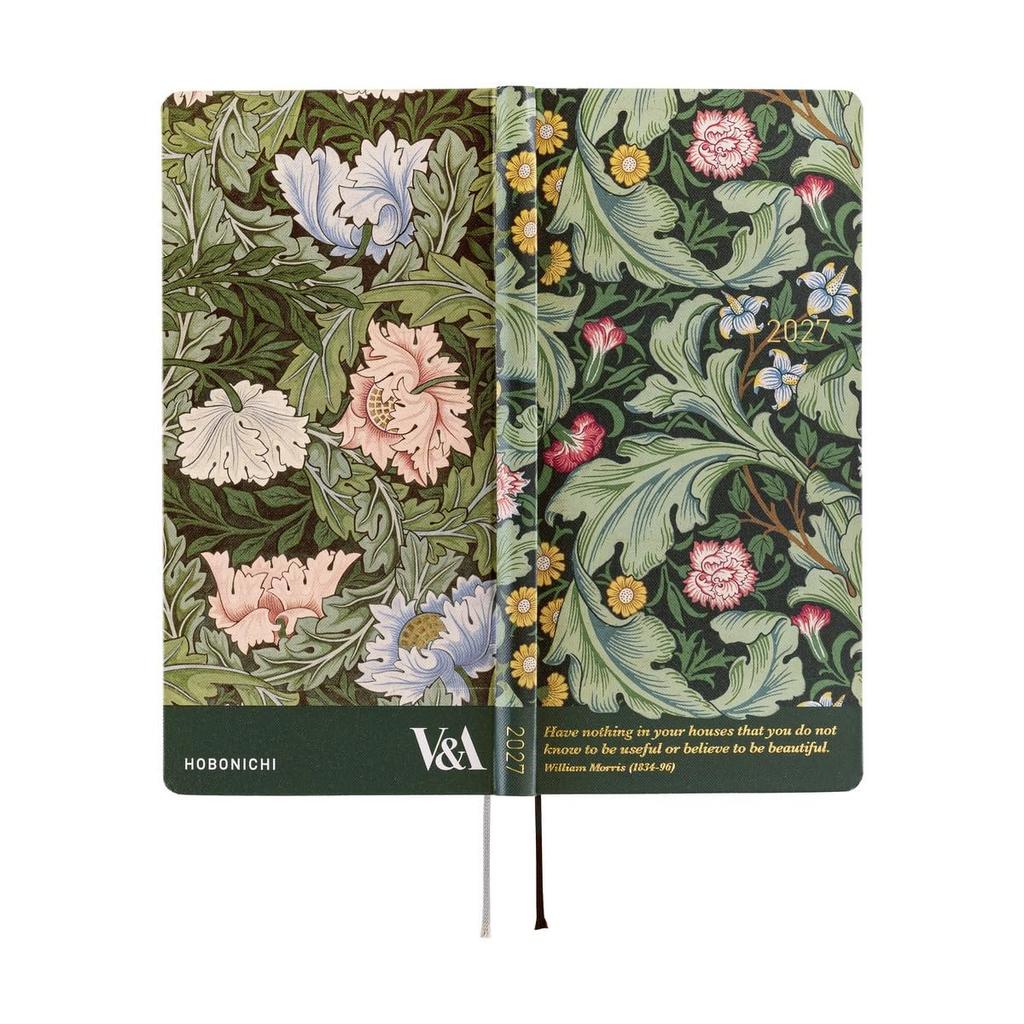 Hobonichi Techo 2027 Weeks English Edition V&A Series Leicester 1-Jan Start Slim Weekly Planner