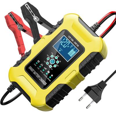 Încărcător Inteligent pentru Baterii de Motociclete și Mașini 12V/24V Fier Litiu, GEL, Plumb-Acid, AGM, LiFePo4