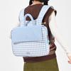 Borsa a tracolla a righe fresca e cool con chiusura per studenti - Borsa a sacco portatile per l'uso del computer