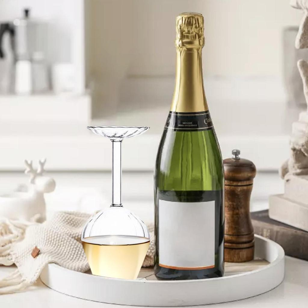Stielgläser 14 oz Kreative Umgedrehte Becher Stielgläser Umgedrehte Trinkgefäße für Männer Frauen Küche Bar Geburtstag