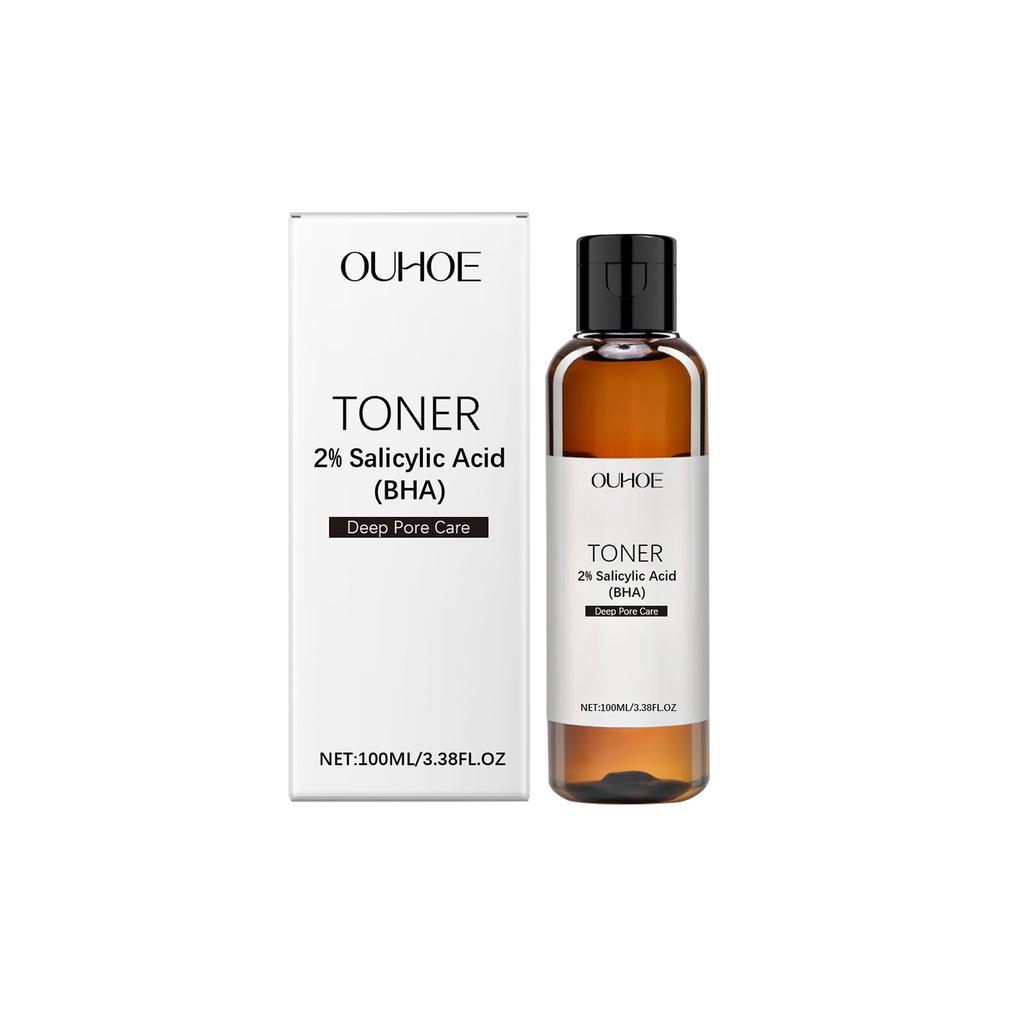 Salicylic Acid Toner for Acne Removing Control Oil Shrink Pores Remove Pimple Exfoliating Moisturizing Brighten Facial Toner