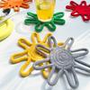 Sous-verre en Corde de Coton Tournesol, Tapis Isolant Thermique Fait Main pour Table, Set de Table Style Nordique pour Casseroles Et