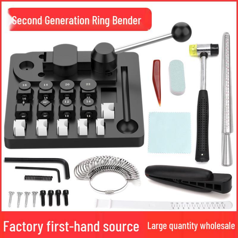 Ring Bender Crimping & Rolling Machine Kit for Gold, Silver, Copper Forming & Repair