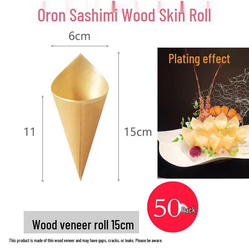 Talerz Sashimi Xianci: Wysokiej klasy ozdoby do prezentacji owoców morza - Okrągły plaster ryby do wystroju hotelowego