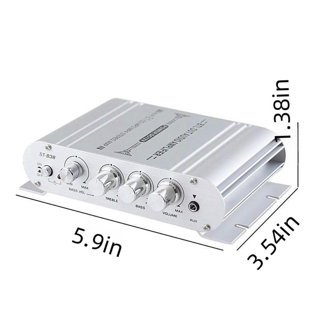 Mini HIFI 2.1 Channel Power Amplifier Subwoofer AMP for Home Desktop/Car/Marine Stereo Audio Amplifier Speakers