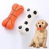 Διαδραστικό Squeaky Dog Toy Bone Shape Latex Παιχνίδι κατοικίδιων ζώων Καθαρισμός δοντιών Τρίψιμο σκύλου Molar Chew Toy για γάτες Σκύλοι Μειώνουν το άγχος Ανία