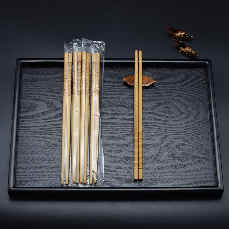 Sheng Rong Ya 24CM Individually Wrapped Blue-White Disposable Chopsticks for Fast Food, Hotel, Hot Pot, and Takeaway