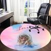 1 Pezzo Amante, Tappeto Rotondo da Ufficio Taylor Swift, Antiscivolo, Morbido e Durevole Tappeto da Ufficio per Decorazione d'Interni, Perfetto per Ufficio, Bella Decorazione
