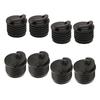 4 Pieces Kayak Scupper Plugs Canoe Accessories Marine Waterproof Replacement Black Drain Holes Stopper Bung Kayak Drain Plug