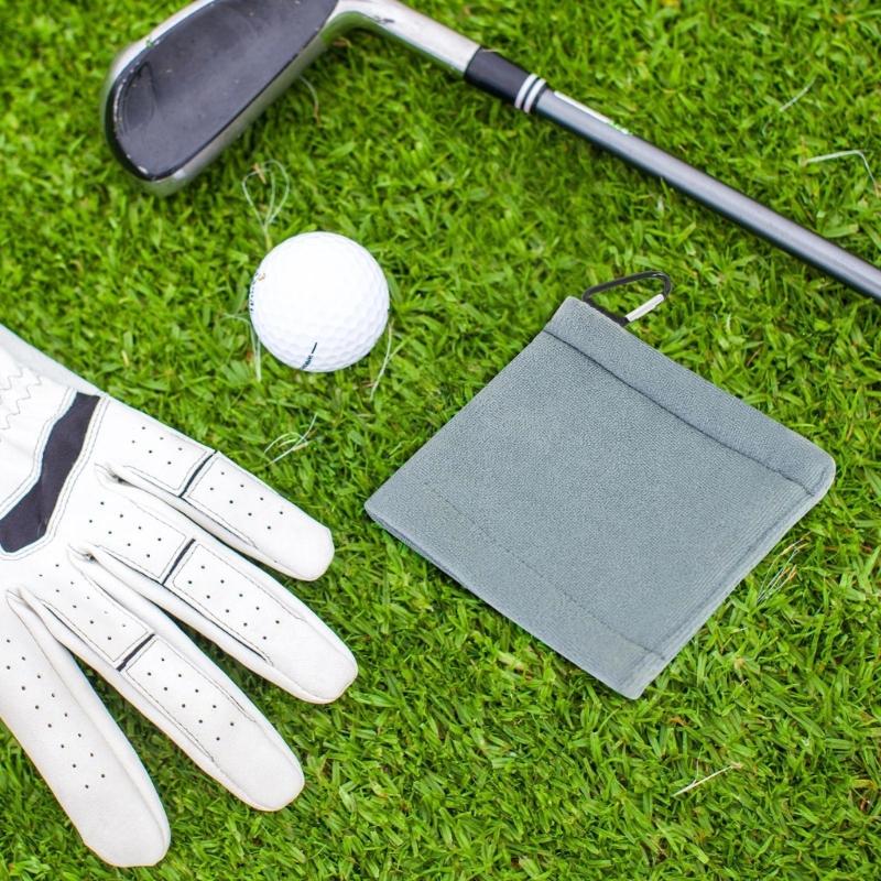 Golf Towel with Carabiner Hook for Golf Bag Golf Course Exercise Yoga Camping