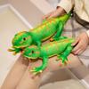 Simulation Chameleon Stuffed Toy Lifelike Soft Cuddly Lizard Plush Doll Perfect Gift for Kids Sleep Huggable Pillow Room Decor