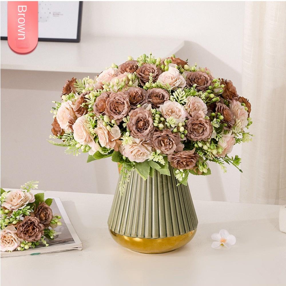 Terrain Model Landscape Simulated Flower Fake Flowers Artificial Silk Flowers Wedding Bouquet