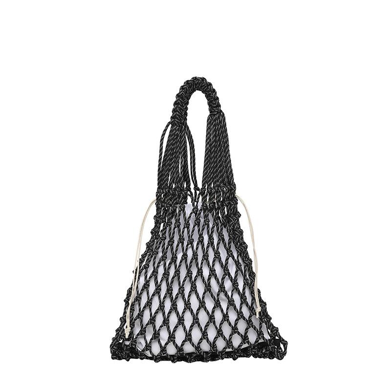 

Hollow mesh pocket shoulder bag large capacity fashion new armpit handbag simple shoulder bag