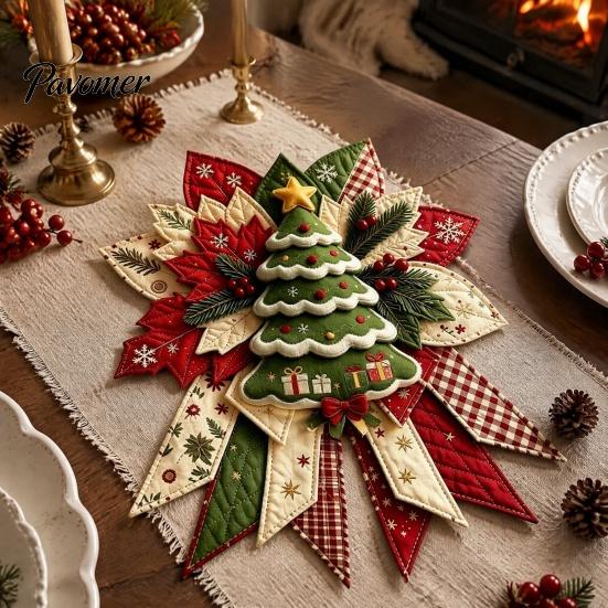 Weihnachts-Türhänger Kunstprojekt DIY Gesteppte Schleife Nähen Bastelset, Vorgeschnittene Patchwork-Lernbastelsets für Schulset, Feiertags-Wand