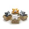 Garden Decoration Crafts Ornament PVC Kitten Kitty Model Poor Box Cat Car Figurine Small Statue