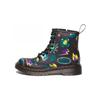 Dr. Botas Casuais de Couro Martens Tendência Confortáveis Versáteis de Cano Baixo Botas Infantis Preto 309900-01
