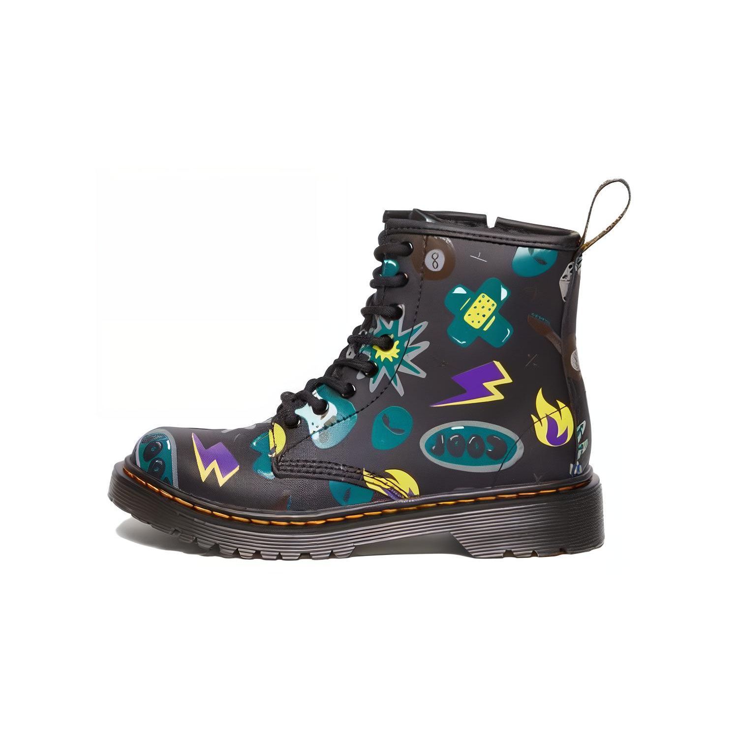 Dr. Martens Leather Trendy Casual Comfortable Versatile Low-Cut Boots Kids boots Black 309900-01 36