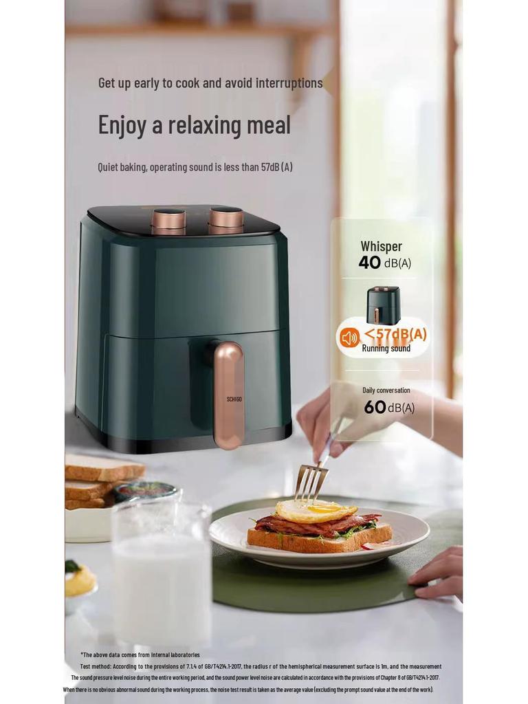 Chigo Smart Heißluftfritteuse: Große Kapazität, Antihaftbeschichtung, Multifunktional, Rauchfreies Kochgerät