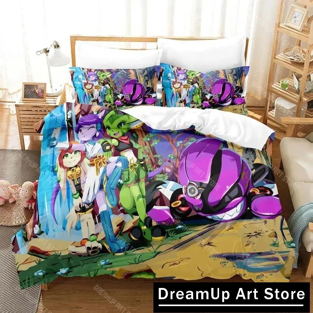 3D Printing Cartoon Game Freedom Planet Bedding Set Single Twin Full Queen King Size Bed Set Adult Kid Bedroom Duvet Cover Sets