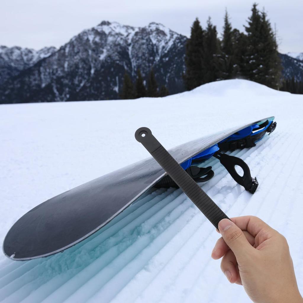 Kisangel Snowboard Binding Replacement Set of 2 with for Snowboards and Roller Made of Lightweight and Black Straps, Screws, Skates, ABS, Portable,