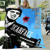 3D Scarface movie pattern printed blanket living room bedroom home decor picnic blankets for children's room bed birthday gift