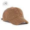 Sun hat children's winter lamb wool baseball cap simple retro light board solid color cap casual versatile