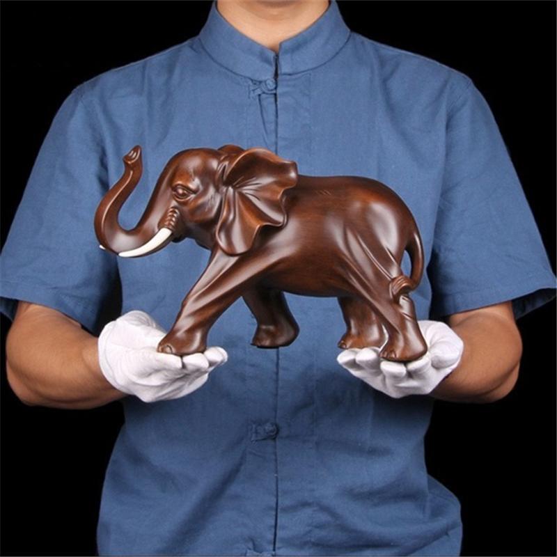 Resin Elephant  Animals Ornament Statue Chinese Characteristic Ornaments Home, Living Room, Office Decoration Accessories