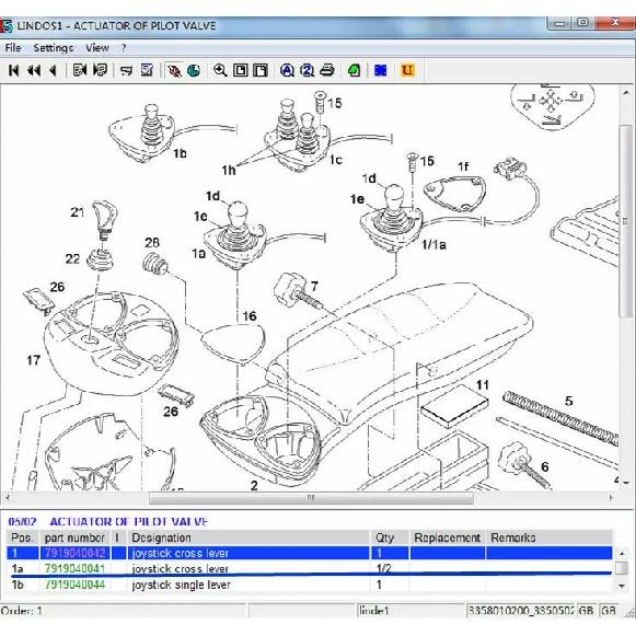 China made forklift joystick OEM 7919040041 for Linde forklift