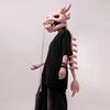 Plush Material Dragon Headpiece Exoskeleton Spine Tail Plush Cosplay Helmet  Cosplay Party