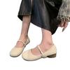 French Gentle Mary Jane Shoes Women's Spring 2025 New Models with Skirts Versatile Single Shoes Shallow Soft-soled Beanie Shoes