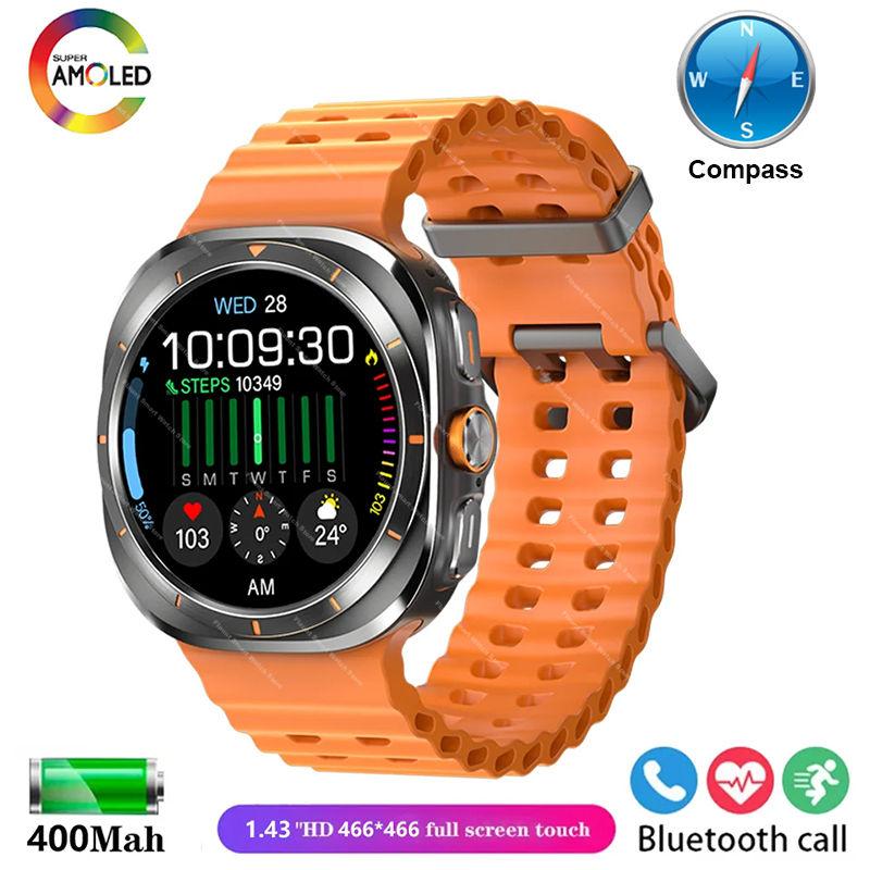 New Original Watch Ultra Smartwatch 47mm AMOLED ChatGPT GPS NFC Compass IP68 Waterproof Clock Bluetooth Call Smart Watch Men