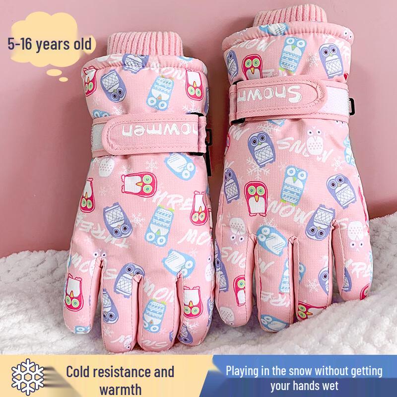 Kids  Winter Waterproof Ski & Snow Gloves 1