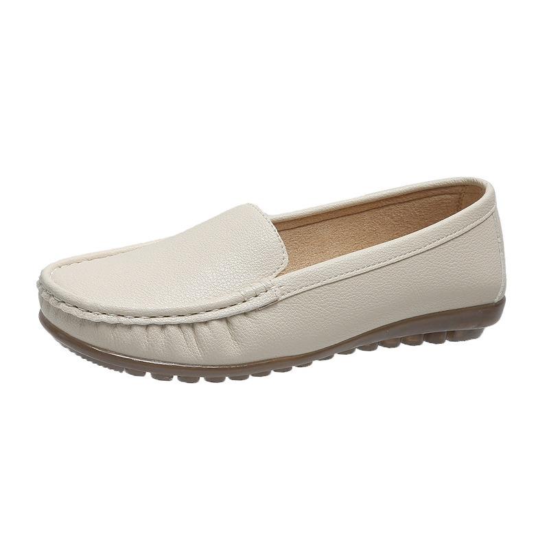 Nurse Shoes Women's Spring and Autumn Lazy Flat-bottomed Single Shoes Mother Shoes Soft-soled Maternity Shoes