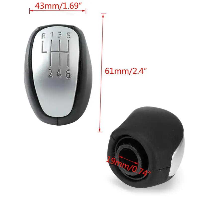 Für Renault Laguna III MK3 2007 2008 2009 2010 2011 2012 2013 2014 6-Gang Auto Schaltknauf Lederbalg Hebelstock