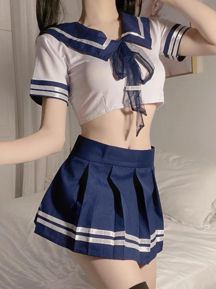 Sexy Lolita Maid Uniform Babydoll Dress Role Play Women Lace Underwear Costumes Loop Mi Hero Academia Naughty Lingerie