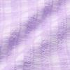 Francfranc Sheer Check Ruffle Pillowcase, 70x50cm, Purple, New Life Bedding