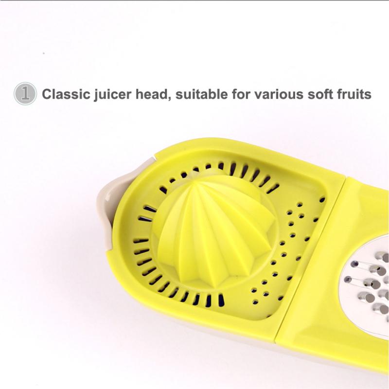 2-In-1 Juicer Lemon Press Household Fruit Vegetable Slicer Shavings Manual Orange Press Multifunctional Kitchen Gadgets Tool