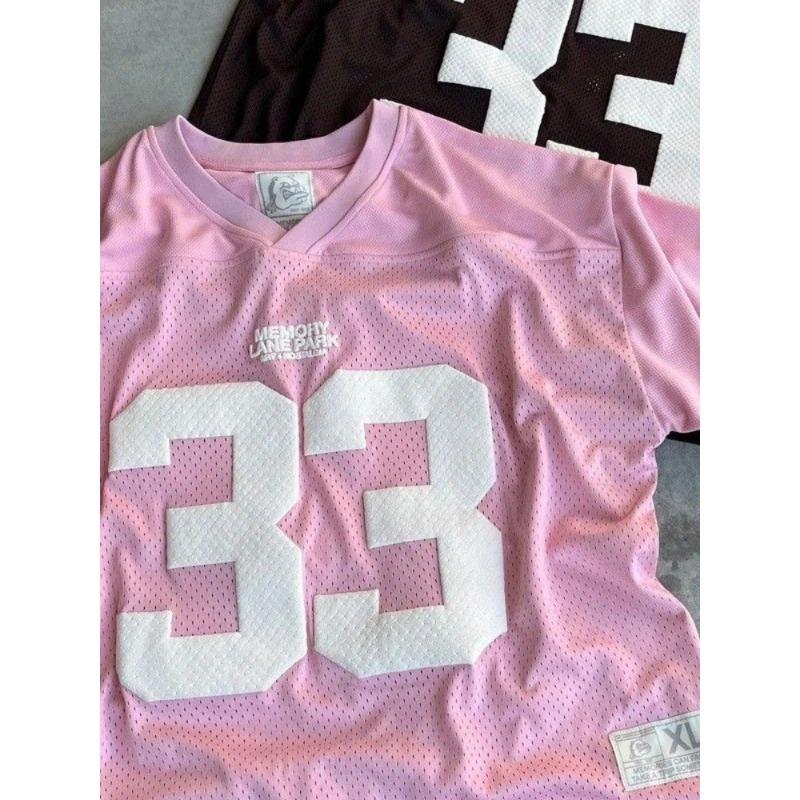 HOUZHOU Y2k Vintage Letter Print T-Shirts Women Harajuku Hip Hop Sports Tees American Retro Oversized Casual Streetwear T-Shirts